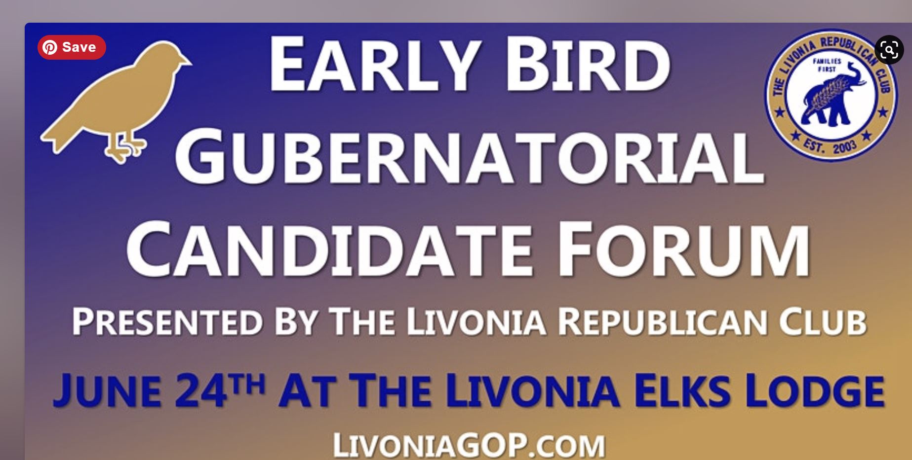 livonia gubernatorial candidate forum