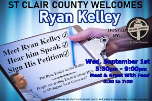 Meet Ryan Kelley & other Patriots with We The County at the St Clair Lions Club