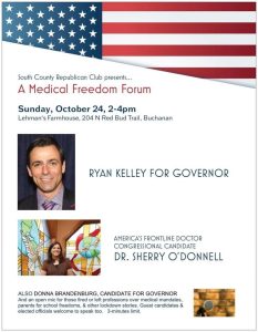 Support Ryan Kelley as he speaks about Medical Freedom!